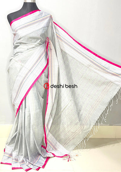 Traditional Designer Handloom Kantha Stitch Saree - db18747
