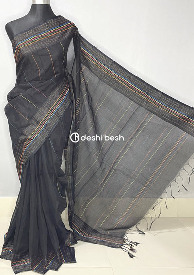 Traditional Designer Handloom Kantha Stitch Saree - db18740