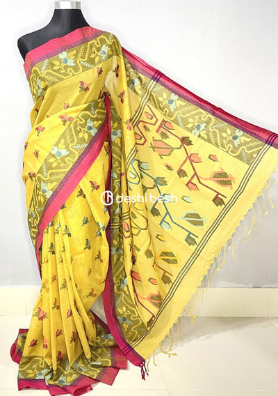 Traditional Designer Handloom Tantuj Cotton Saree - db18924