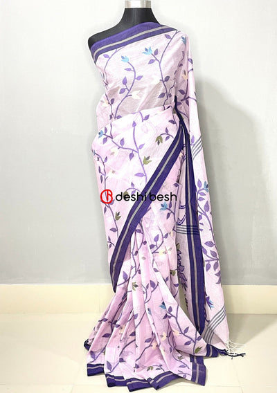 Traditional Designer Handloom Tantuj Cotton Saree - db18922