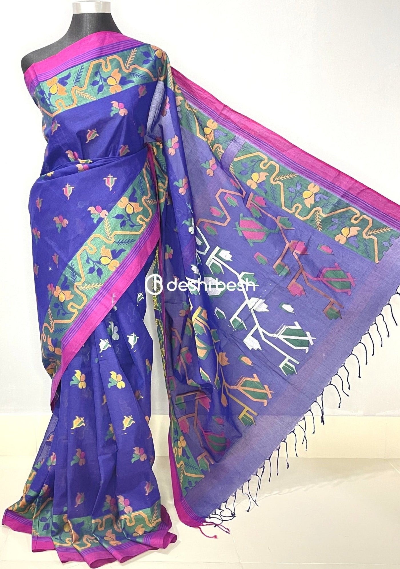 Traditional Designer Handloom Tantuj Cotton Saree - db18925