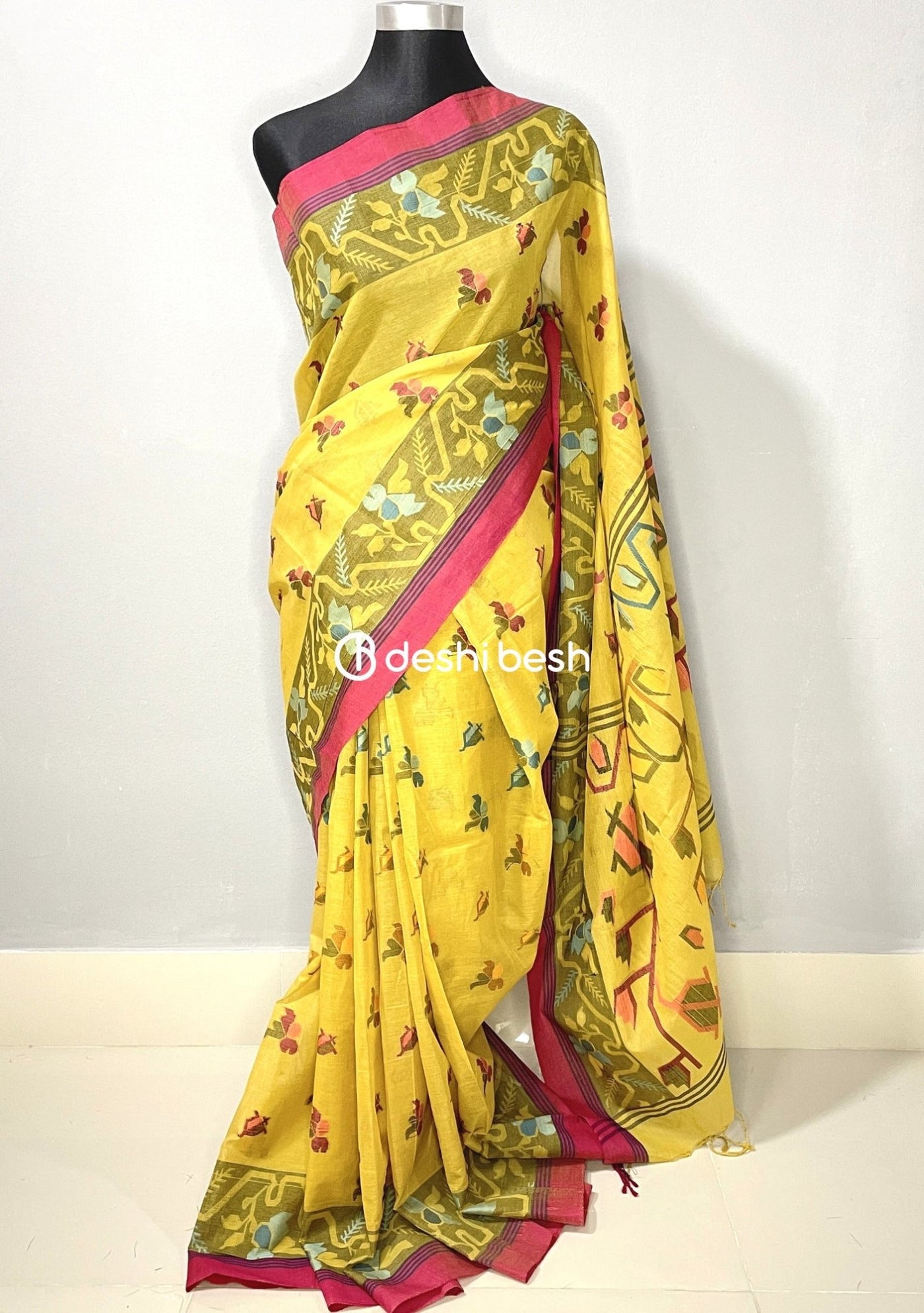 Traditional Designer Handloom Tantuj Cotton Saree - db18924