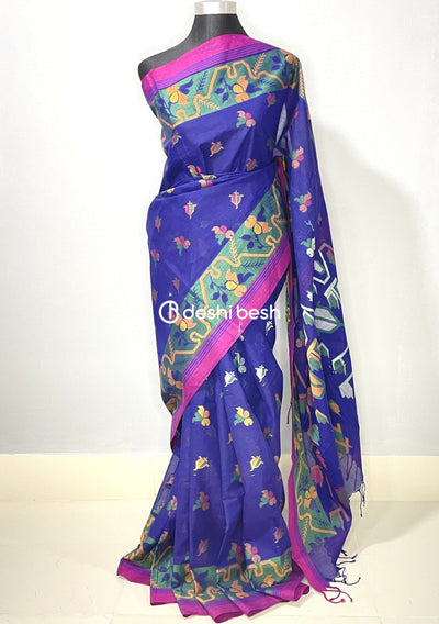 Traditional Designer Handloom Tantuj Cotton Saree - db18925