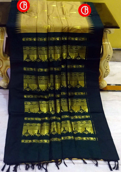 Traditional Gadwal Brocade Kangivaram Cotton Saree - db17999
