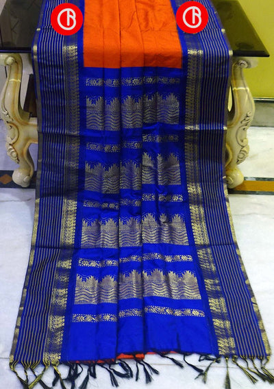Traditional Gadwal Brocade Kangivaram Cotton Saree - db18006