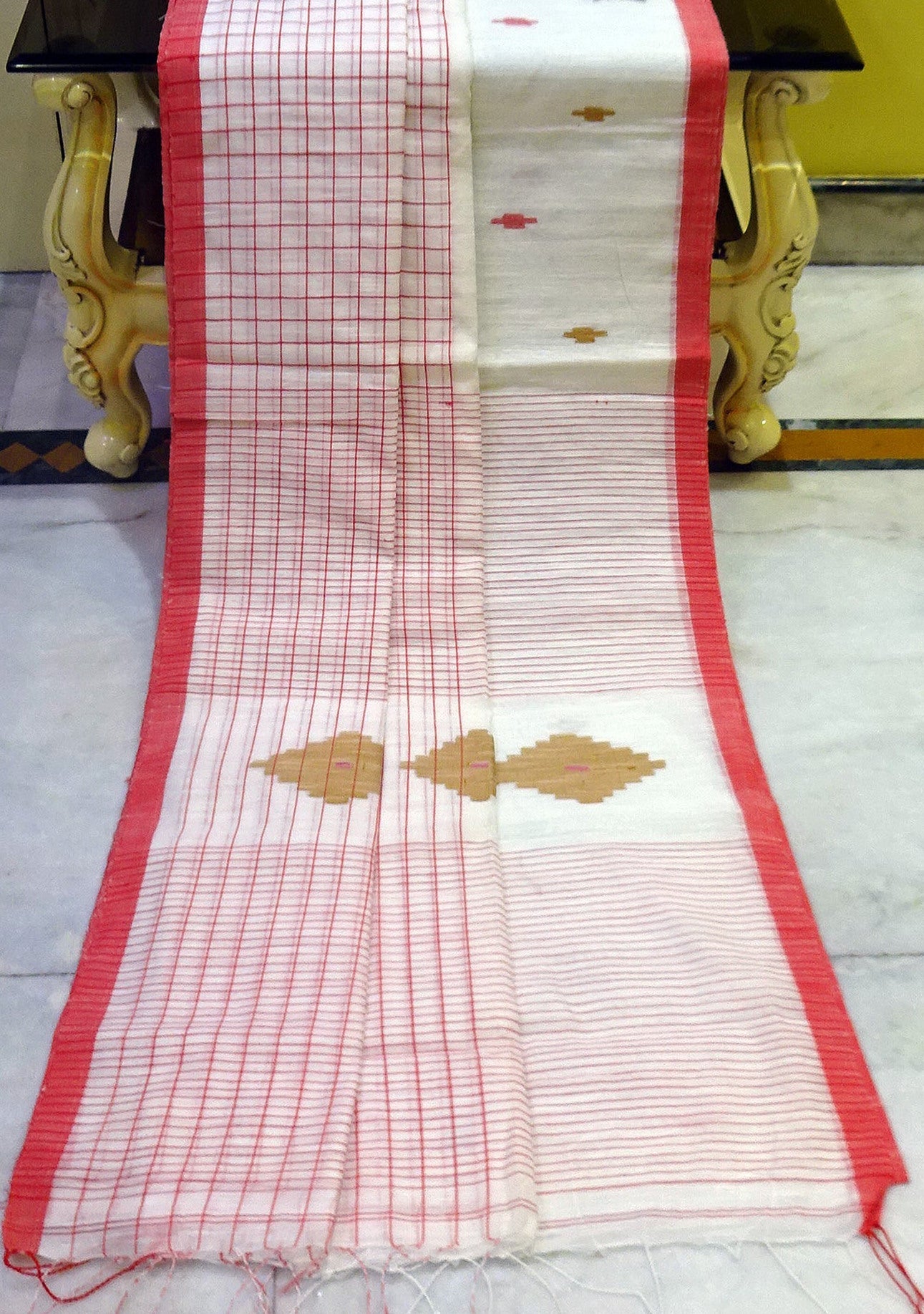 Traditional Handloom Bengal Cotton Saree - db18251