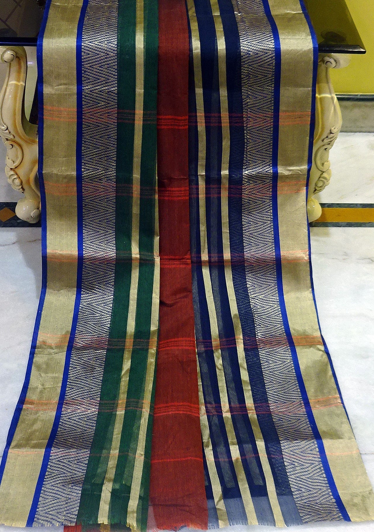 Traditional Handloom Bengal Cotton Saree - db18262