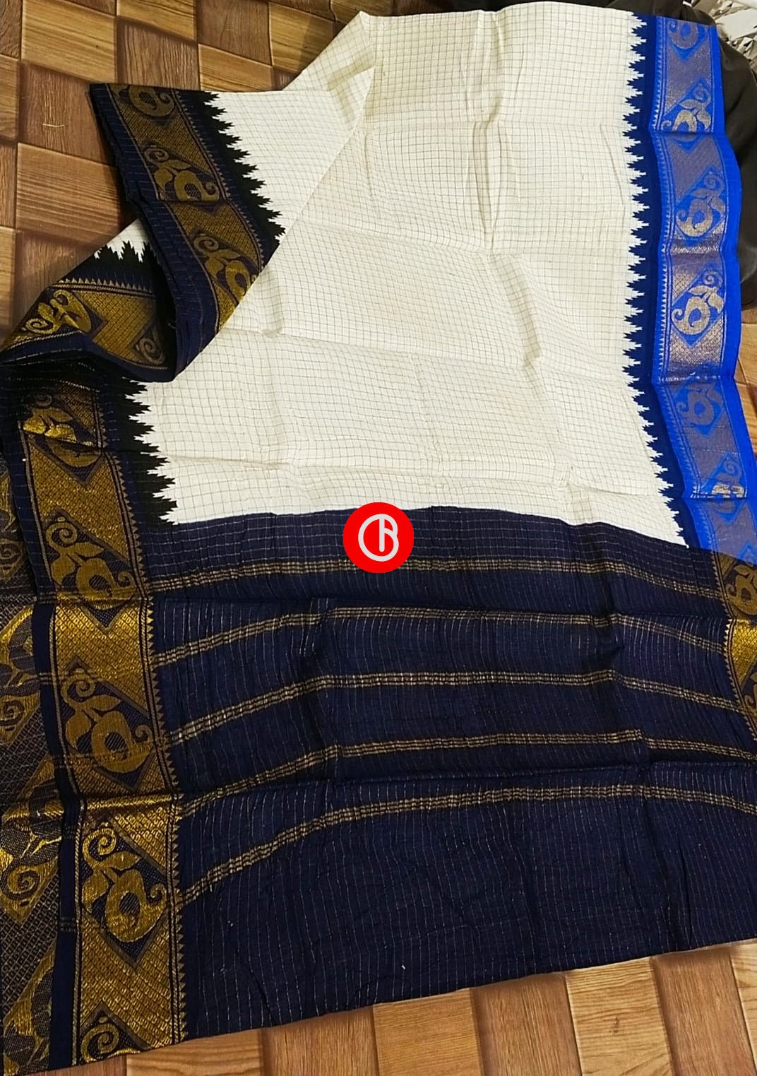 Traditional Handloom Indian Madurai Cotton Saree - db18230
