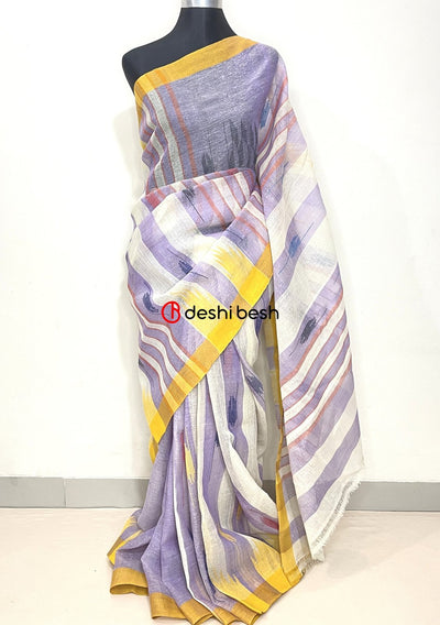 Traditional Monipuri Handloom Cotton Saree: Deshi Besh.
