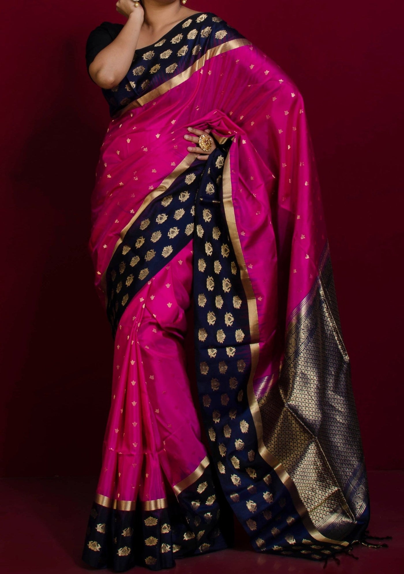 Pure Handloom Kanchipuram Soft Silk Saree | Sravya Creations