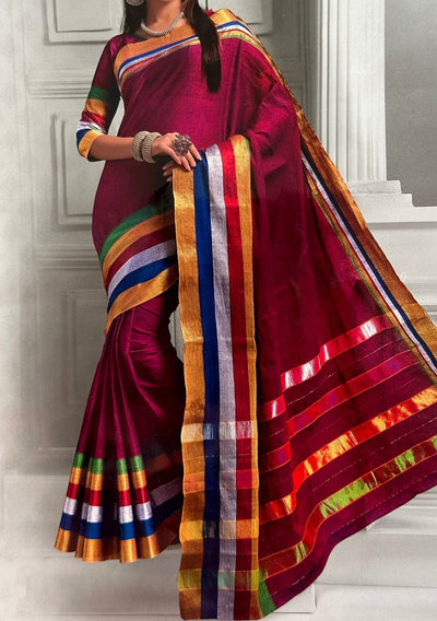 Vaibhavi Designer Handloom Jacquard Cotton Saree - db21301