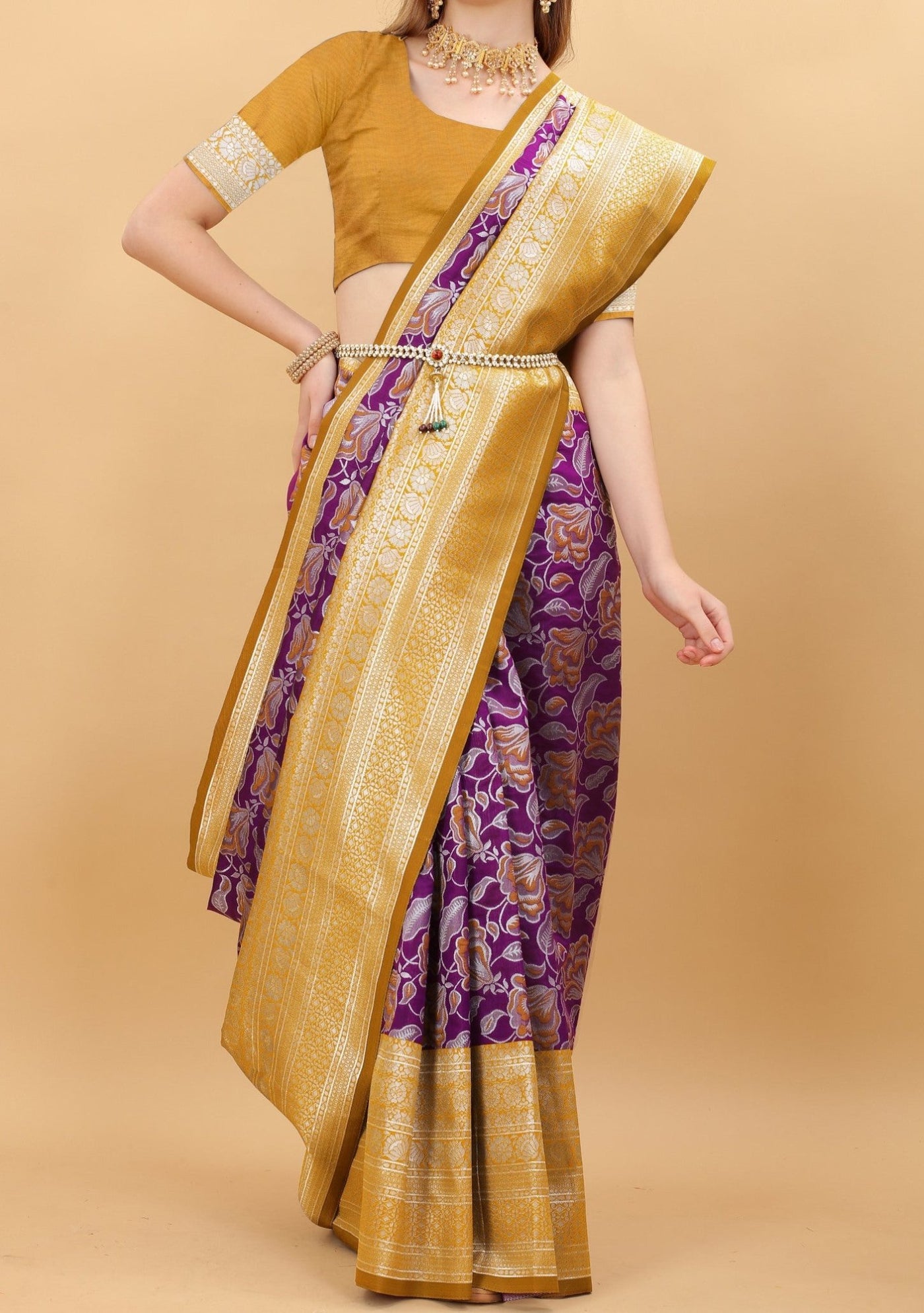Varni Designer Roshni Jacquard Banarasi Silk Saree - db19937