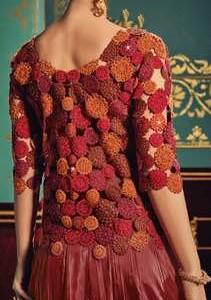 Vipul Hazel Designer Anarkali Style Suit: Deshi Besh.