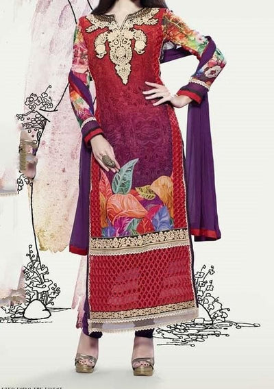 Virgin Design Collection Georgette Salwar Kameez Suit: Deshi Besh.